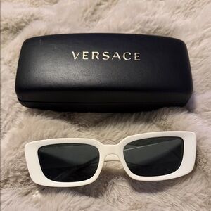 Versace Black and White Sunglasses